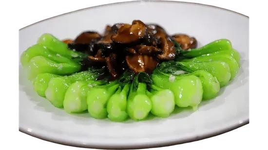 Black Mushroom with Tender Greens 菜遠北菇 