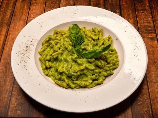 Homemade Casarecce Pesto