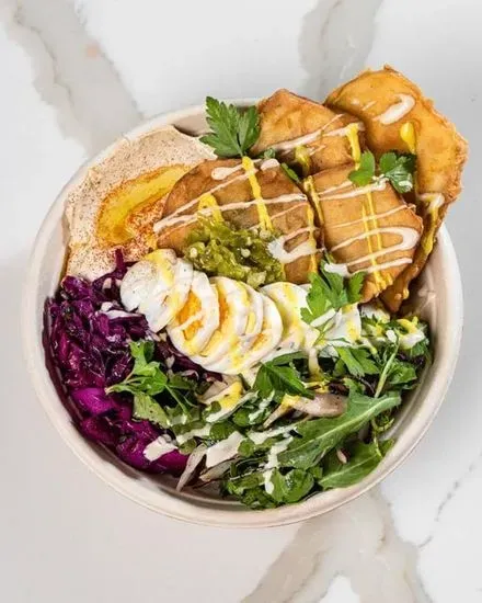 Crispy Eggplant Bowl