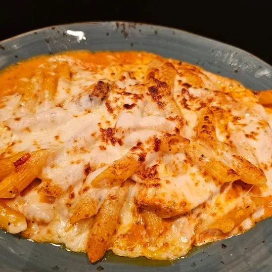 Baked Mostaccioli Aurora with Chicken