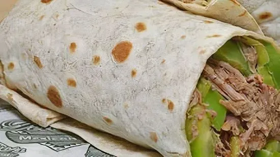 Plain Shredded Beef Burrito