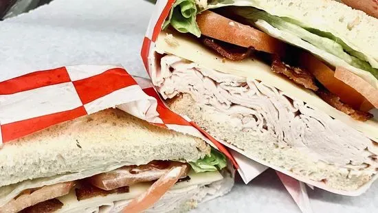 #12. Turkey Club Hoagie