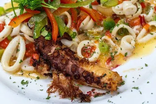 Grilled Octopus And Calamari
