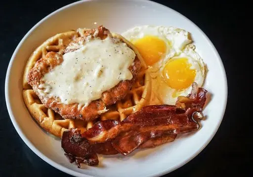 Chicken And Waffles With Gravy