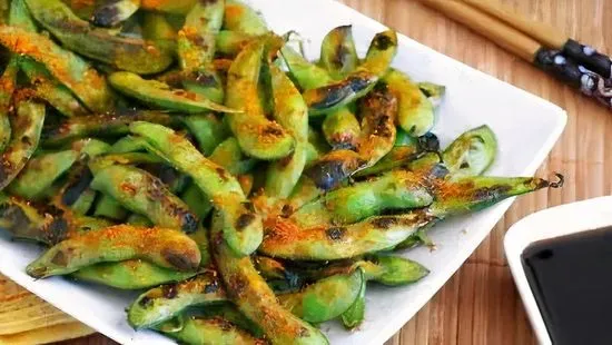 Spicy Garlic Edamame