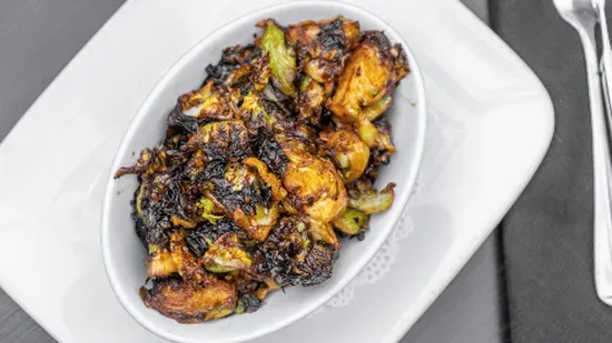 Spicy Garlic Brussels Sprouts