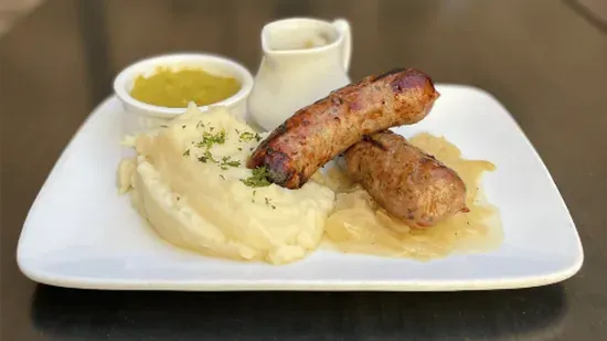 Homemade Bangers & Mash