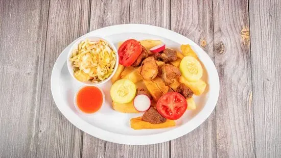 Yuca Frita con Chicharrón / Fried Pork Belly with Cassava Fries