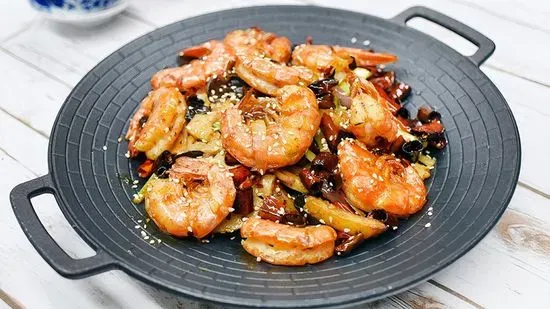 *Spicy Prawns in Clay Pot 麻辣香鍋蝦