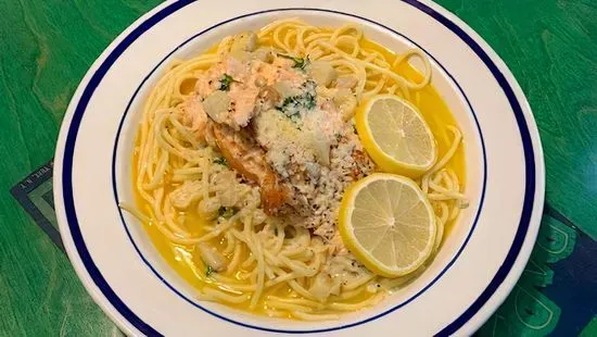 Grilled Salmon Scampi