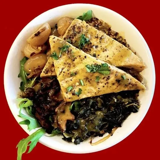 Tofu and Wild Mushroom Bowl