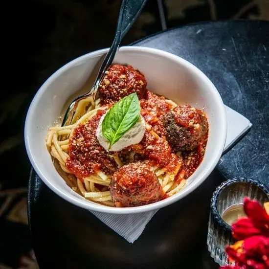 Bucatini and Meatballs