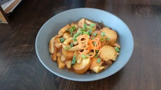 Japanese Egg Tofu w/ King Oyster Mushrooms 王子菇豆腐