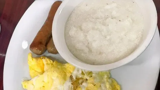 2 Eggs 2 Sausage with a Cup of Hot Cereal