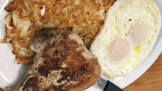 Pork Chop & Eggs