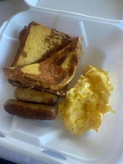 2 Eggs 2 Sausage with French Toast