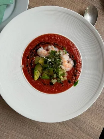 Gazpacho with Shrimp