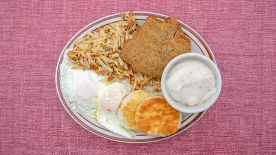 Country Fried Steak and Eggs