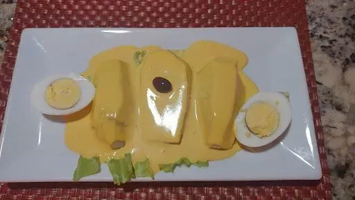 Papa A La Huancaina / Potatoes With Sauce Bernaise