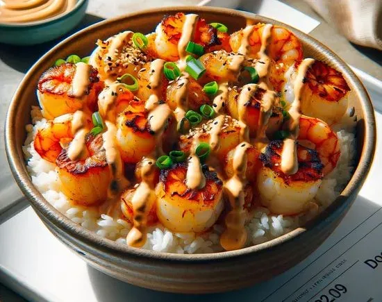 Baked Dynamite Bowl (Scallops & Shrimp)