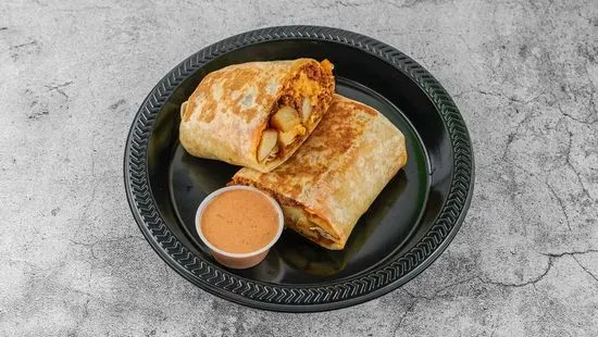 Chorizo & eggs  burrito 