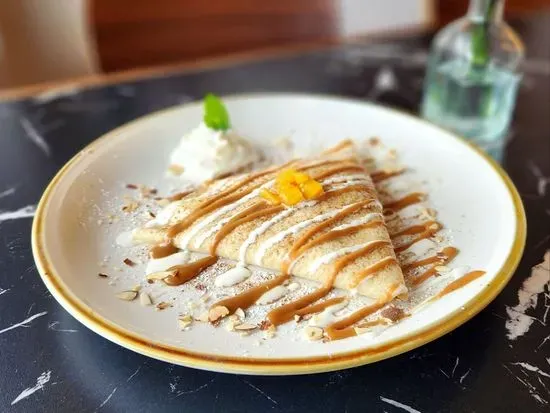 Peaches & Cream Crepe/Waffle