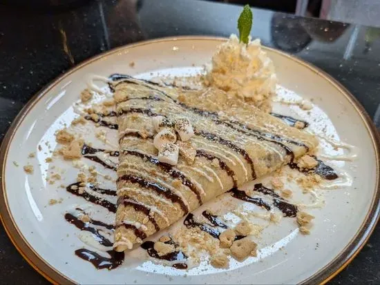 Seasonal S'mores Crepe/Waffle