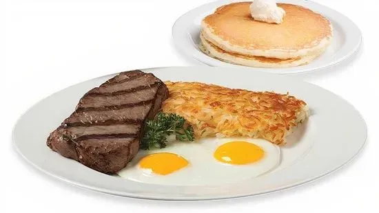 1/2 LB. NEW YORK STEAK & EGGS