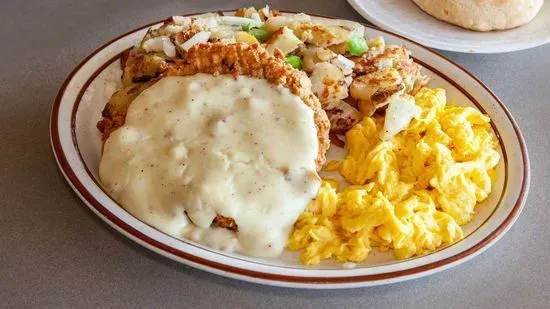 B7. Chicken Fried Steak and Eggs