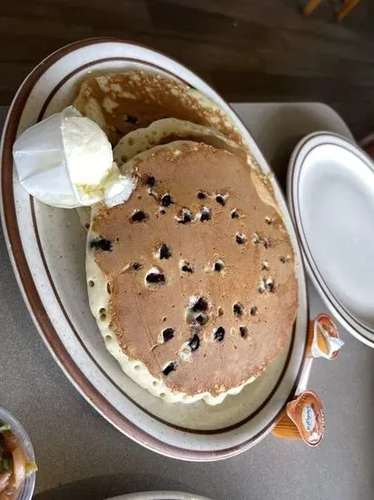 B34. Three Blueberry Pancakes