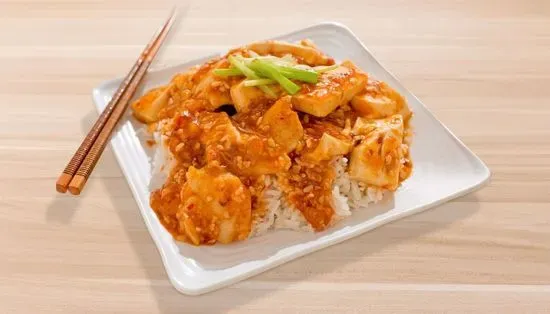 82. Spicy Fish W/ Tofu On Rice