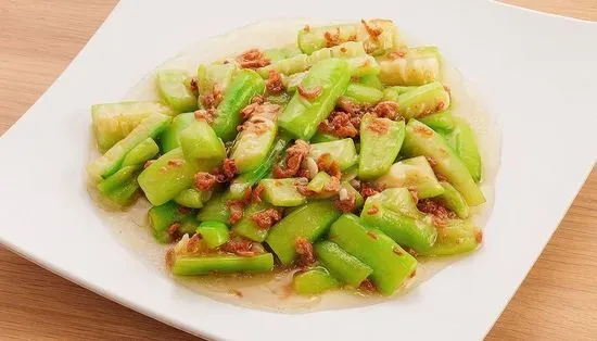 136. Sauteed Shredded Snake Gourd W/ Dried Shrimp