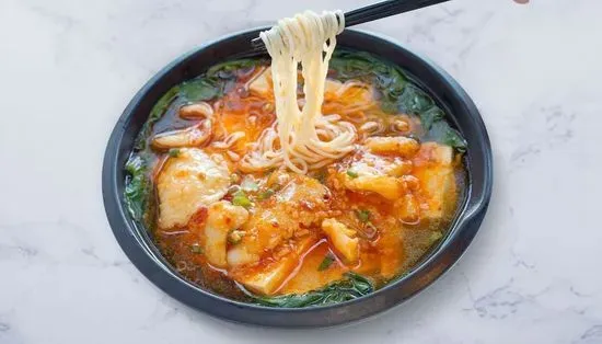 37. Spicy Fish W/ Tofu Noodle Soup