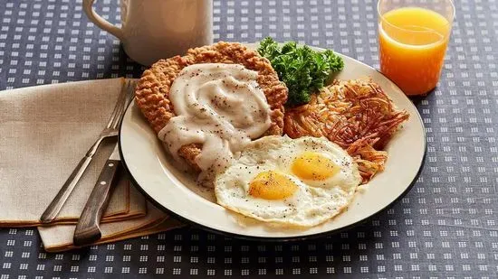 Chicken Fried Steak & Eggs