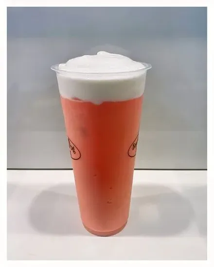 Strawberry Milk Foam Slush