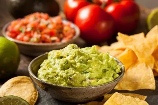 Chips, Guacamole and Salsa Trio