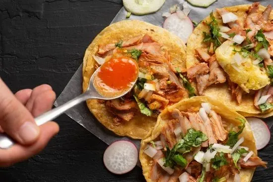 (3) Carnitas Tacos