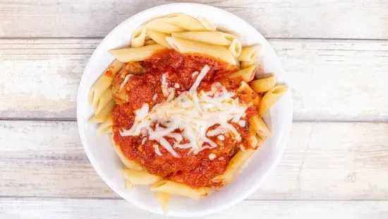 Penne Marinara with Meatballs