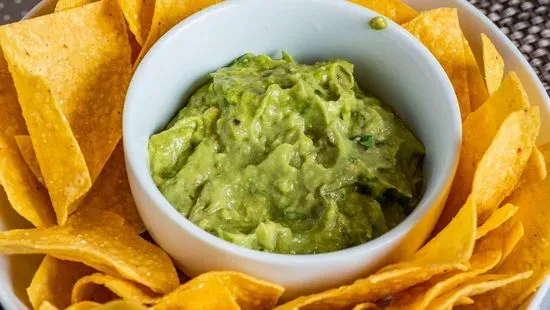 Chips with Guacamole & Cheese