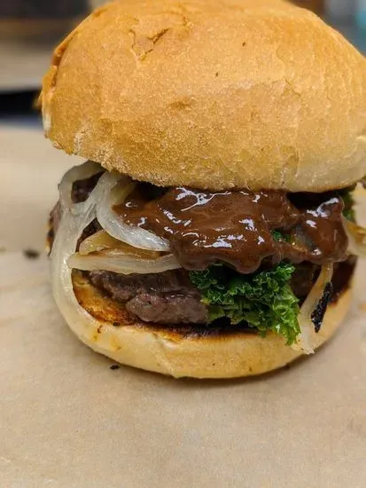 Black Garlic Beef Burger