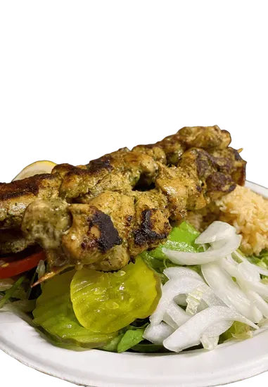 2 Skewer Chicken Kabob Plate