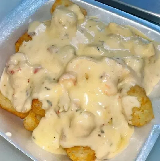 Seafood Queso Tot