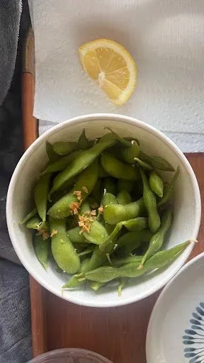 Garlic Edamame