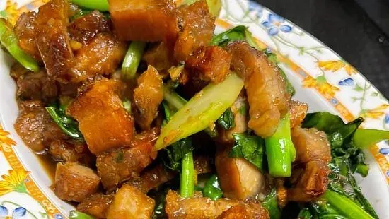 39. Kailan Veggie with Crispy Pork Belly
