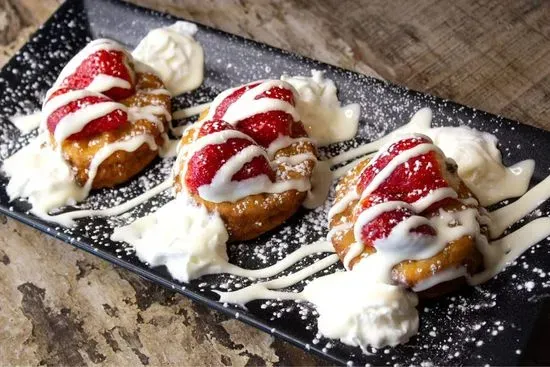 Deep Fried Strawberry Shortcake Biscuits