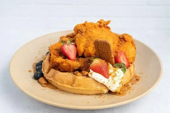 Chicken & Biscoff Waffles