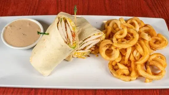 Grilled Black & White Chicken Wrap