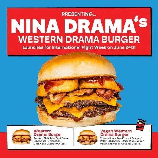 *Nina Drama Western Vegan Burger (Double)