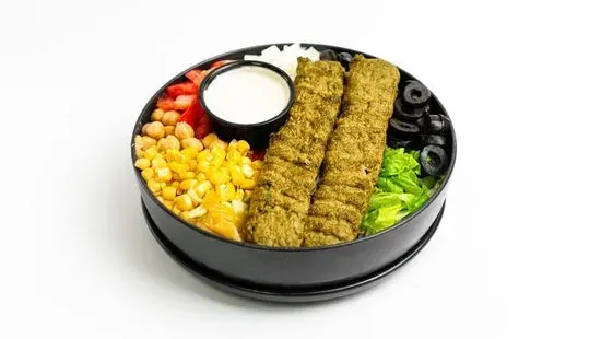 Chicken Kofta Kabob Salad Bowl