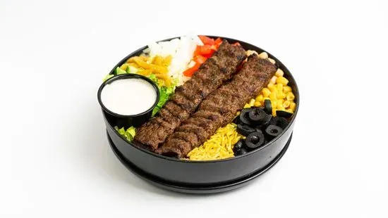 Beef Kofta Kabob Rice Bowl